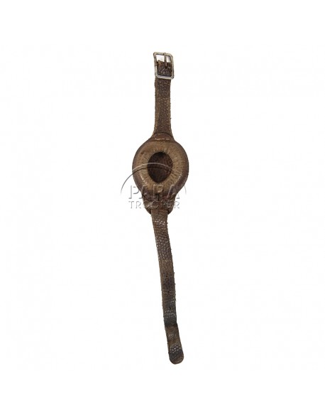 Bracelet de montre en cuir, avec cache Bracelet de montre en cuir, avec cache