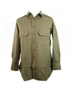 Chemise en laine moutarde, officier