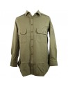 Chemise en laine moutarde, officier