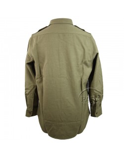 Chemise en laine moutarde, officier