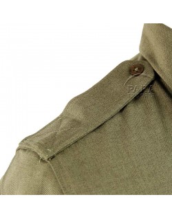 Chemise en laine moutarde, officier