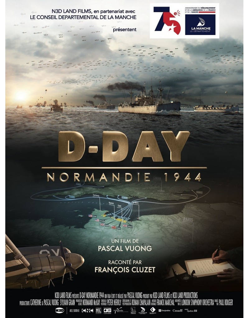 Film Sur Le Débarquement En Normandie Affiche de film, D-Day Normandie 1944