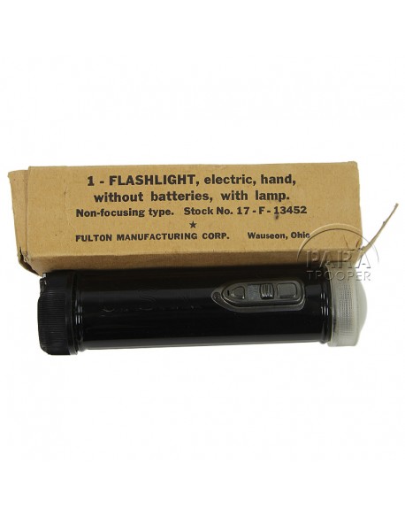 Flashlight, USN, The Fulton Manufacturing Corp. Flashlight, USN, The Fulton Manufacturing Corp.