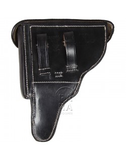 P08 Luger Paratrooper Leather Holster Dark Brown T344