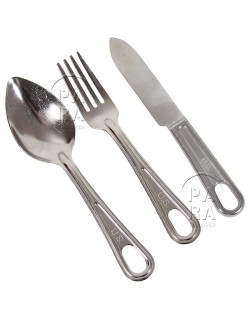 Cutlery, US (knife, spoon and fork)