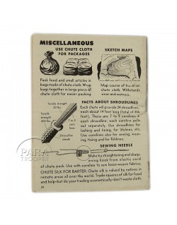 Manual, AAF, Emergency uses of the Parachute
