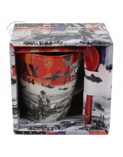 Mug, D-Day allied flags