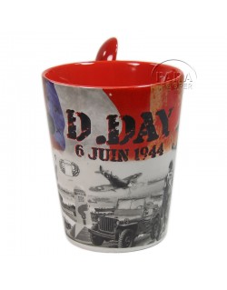 Mug, D-Day allied flags