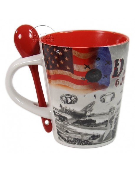 Mug, D-Day allied flags
