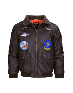 Jacket, Bomber, imitation leather, Child, US