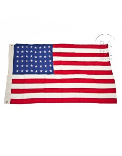 Drapeau US 48 étoiles brodées, coton