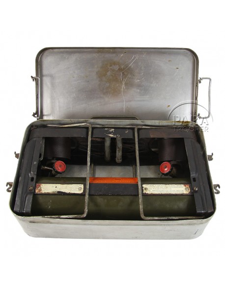 Stove / Sterilizer, 2-burner, M-523, 1944 Stove / Sterilizer, 2-burner, M-523, 1944