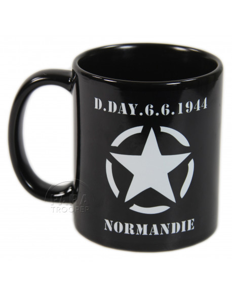 Mug D-Day noir, étoile