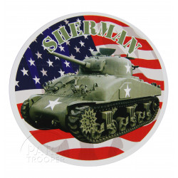 Sticker, US Army Sherman