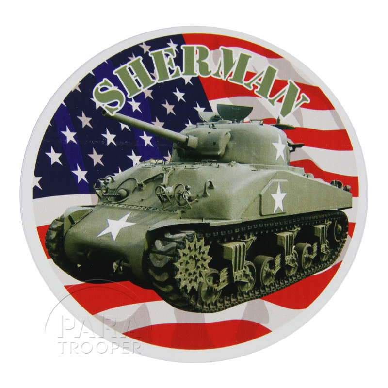 Sticker, US Army Sherman