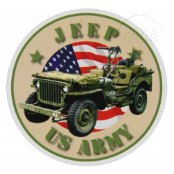 Autocollant, US Army Jeep