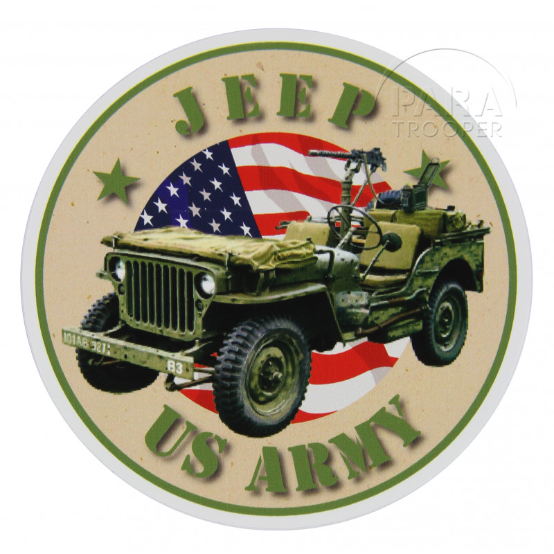 Autocollant, US Army Jeep