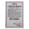 Magnet, De Gaulle's message Magnet, De Gaulle's message
