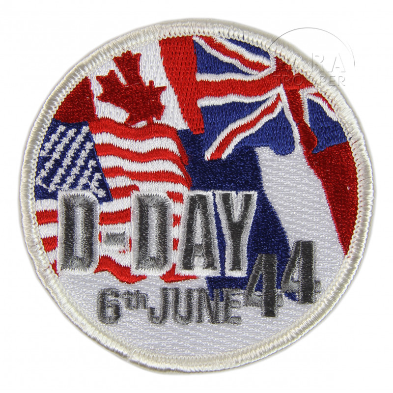 Patch, D-Day 1944, flags