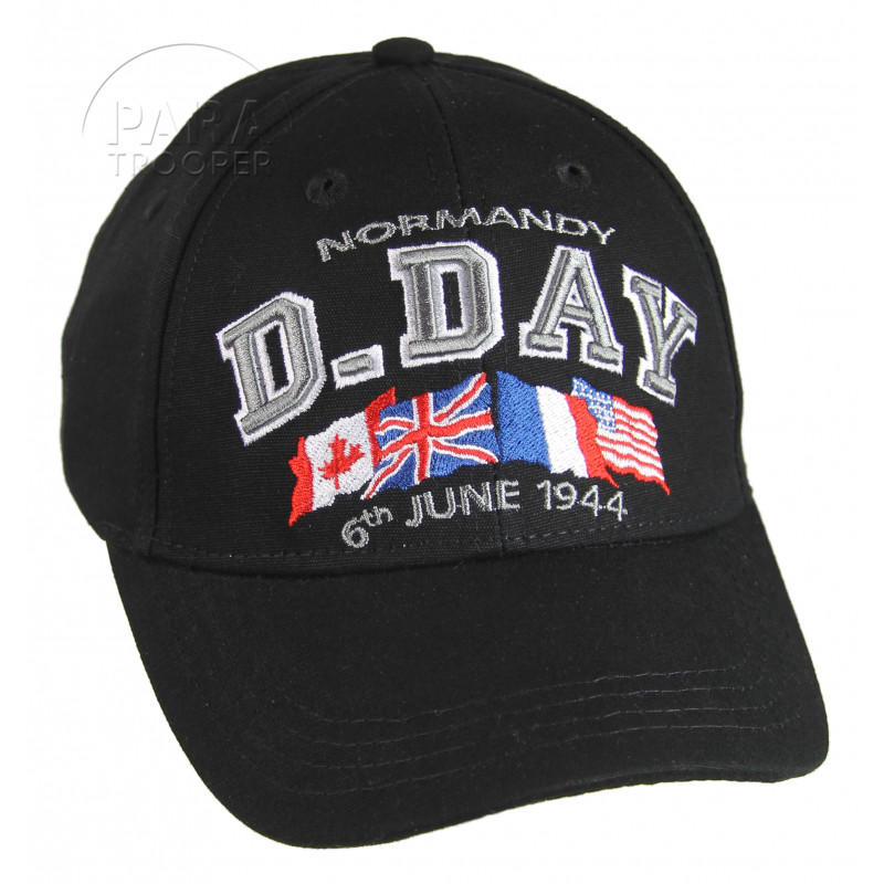 Casquette, Enfant, D-Day Normandy, noir