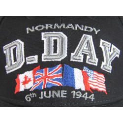 Casquette, Enfant, D-Day Normandy, noir