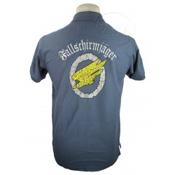 Polo shirt, Blue, Fallschirmjäger