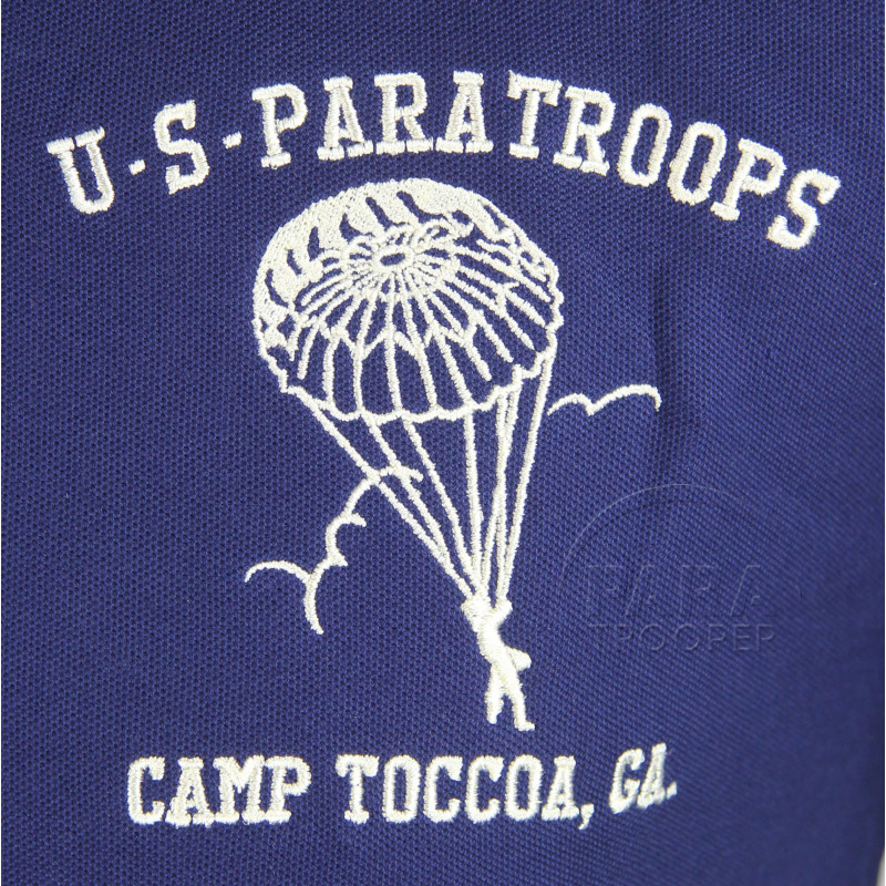 Polo shirt, Blue, Camp Toccoa