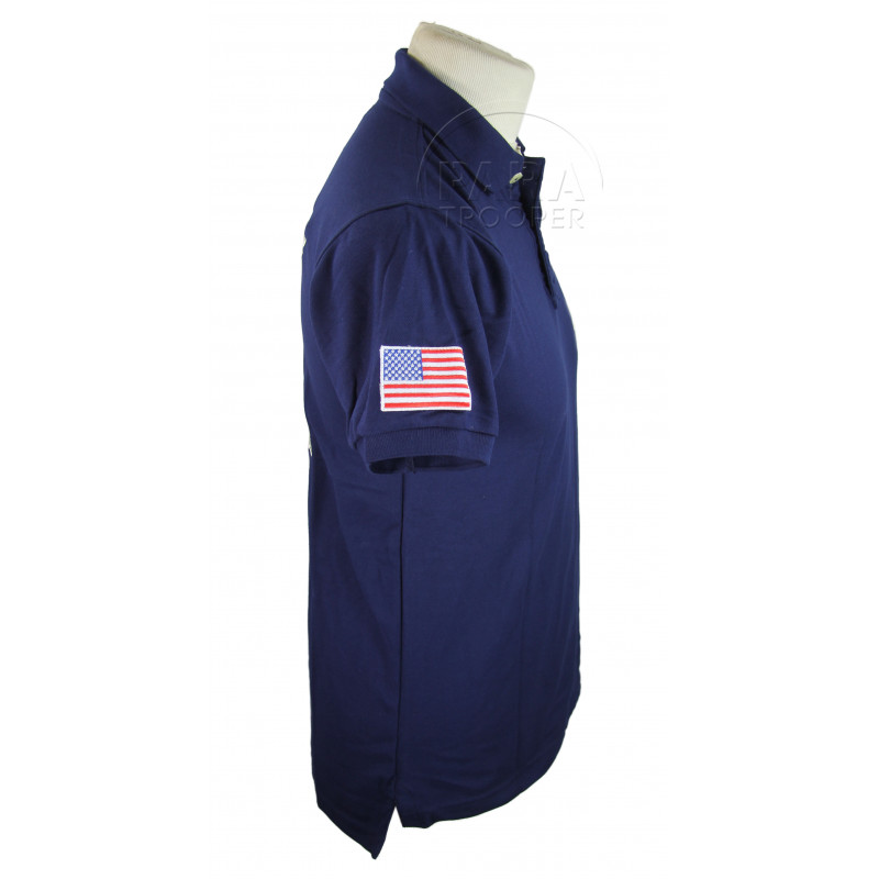 Polo shirt, Blue, Camp Toccoa