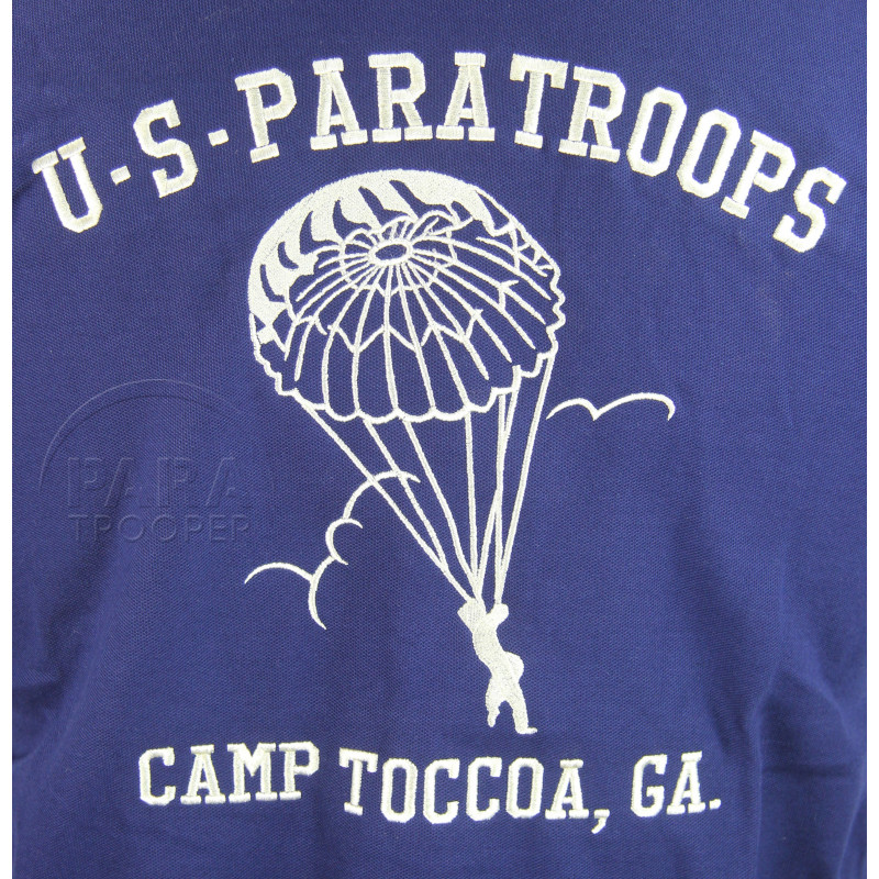 Polo shirt, Blue, Camp Toccoa