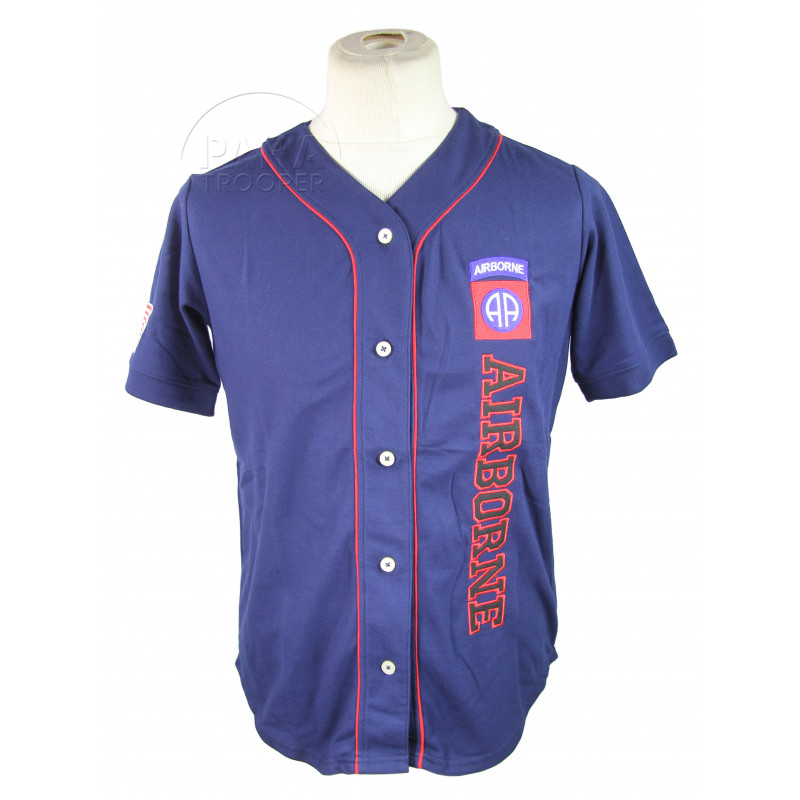 Baseball shirt, Navy blue, 82nd Airborne