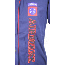 Chemise Baseball, bleu marine, 82nd Airborne