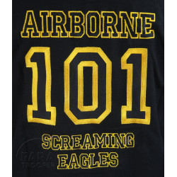 Baseball shirt, Black, 101st Airborne
