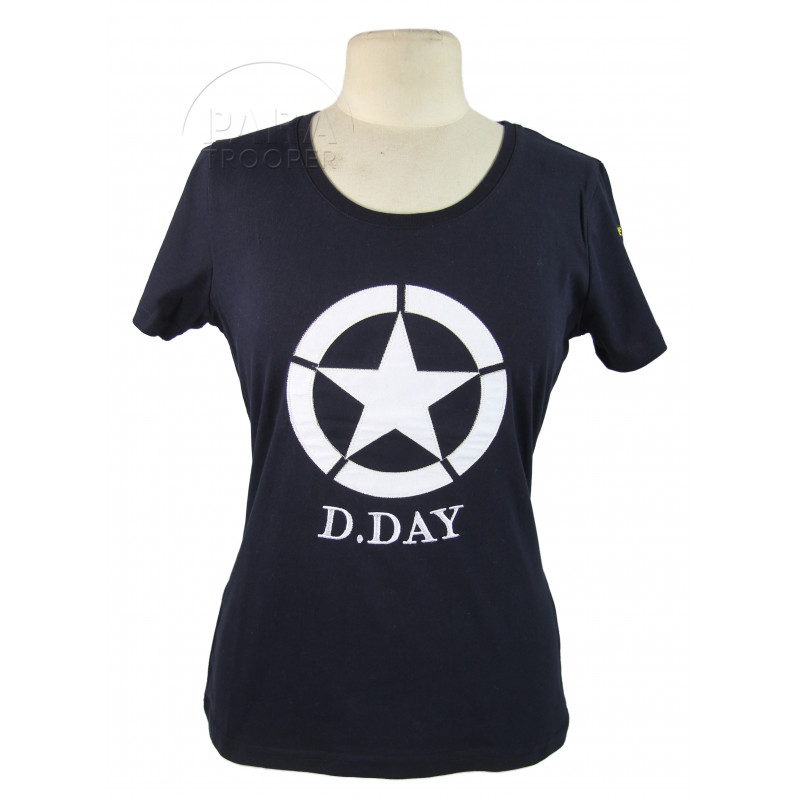 T-shirt femme, bleu marine, D-Day