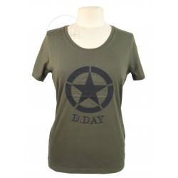 T-shirt femme, kaki, D-Day