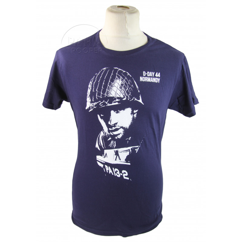 T-shirt, Barge and GI, Navy blue