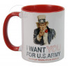 Mug, I Want You, Red handle