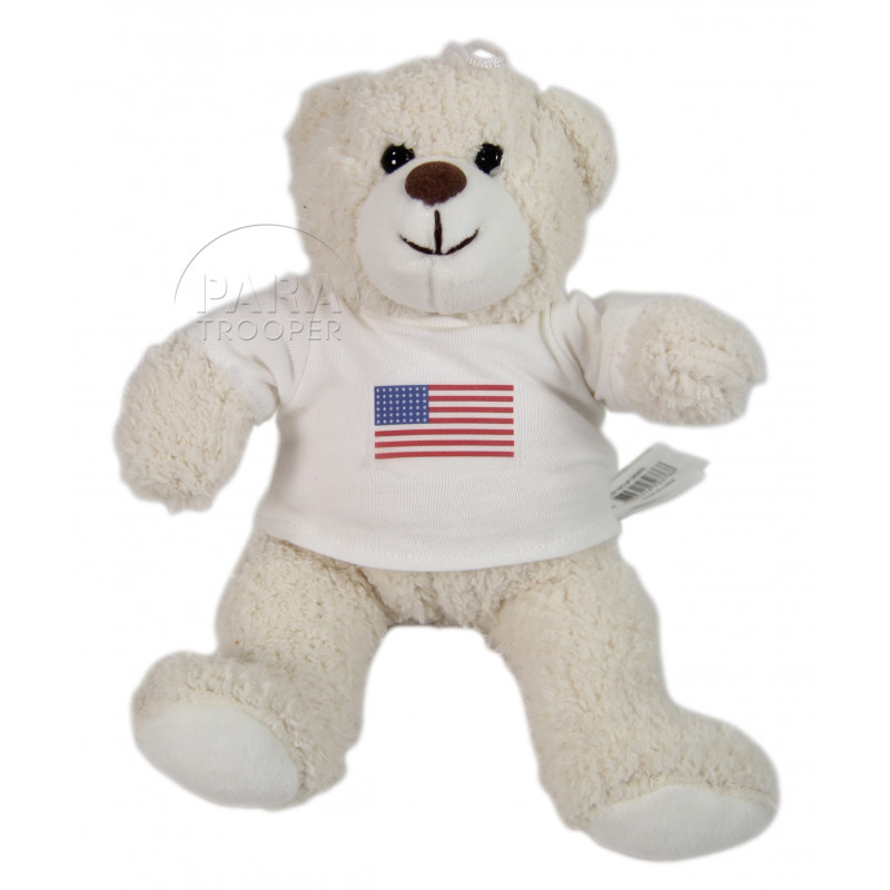 Teddy bear, T-shirt, US Flag