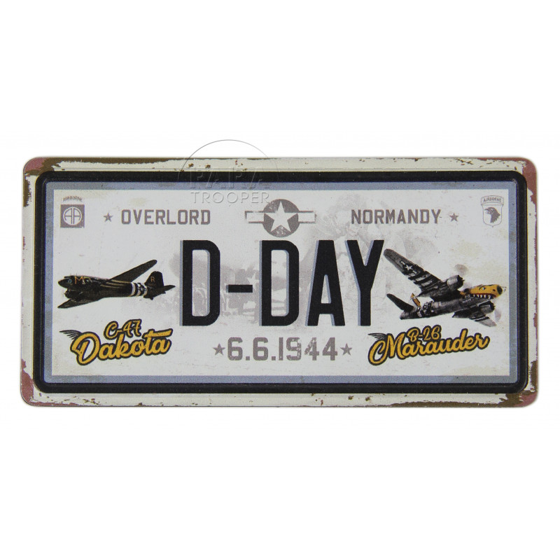Magnet, D-DAY 6.6.1944, Licence plate