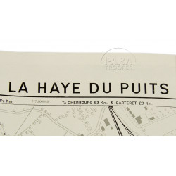 Map, US Army, La-Haye-du-Puits, Normandy, 1944