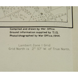 Carte de La-Haye-du-Puits, Normandie, 1944
