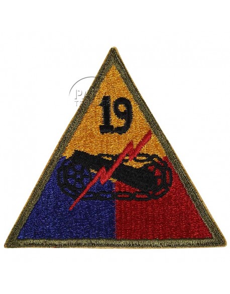 Insigne de la 19e division blindée US