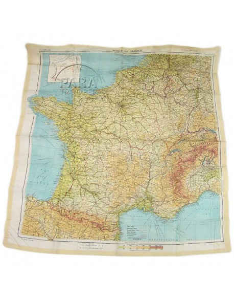Map, "Zones of France", 1944 Map, "Zones of France", 1944