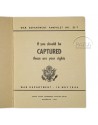 Booklet, "If you should be captured"