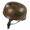 Casque de parachutiste allemand, patiné et grillagé