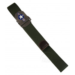 Ceinture de pantalon, USAAF WWII, réglable max 130 cm