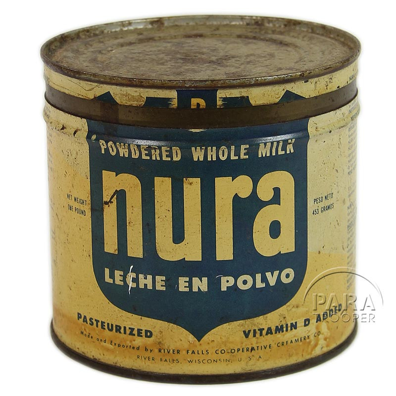 Boîte de lait en poudre, Nura, vide Boîte de lait en poudre, Nura, vide