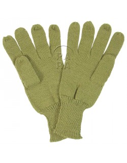 Gants en laine moutarde