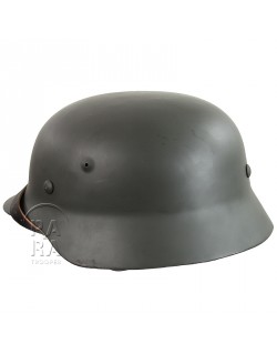 Casque modèle 40, gris-vert