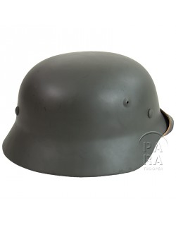 Casque modèle 40, gris-vert