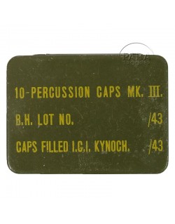 Boite de capuchons de percussion MKIII